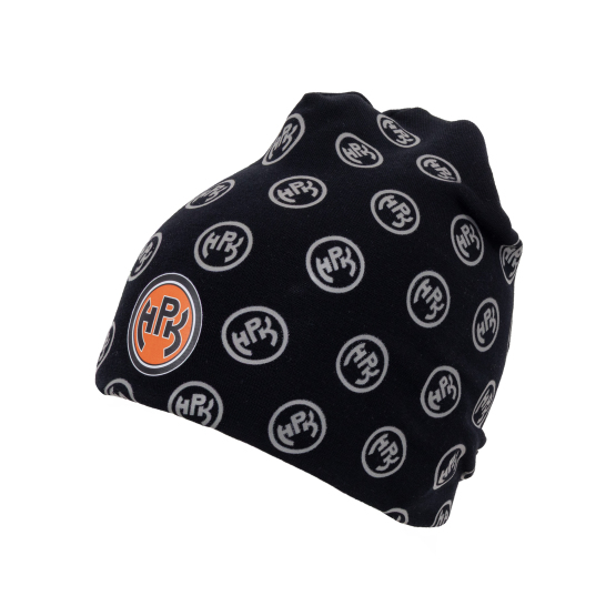 musta trikoopipo pienillä HPK-logoilla