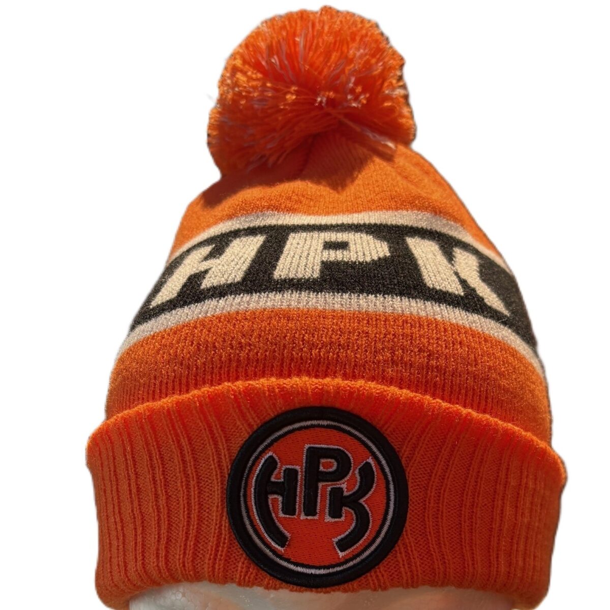 oranssi lasten tupsupipo HPK-tekstillä