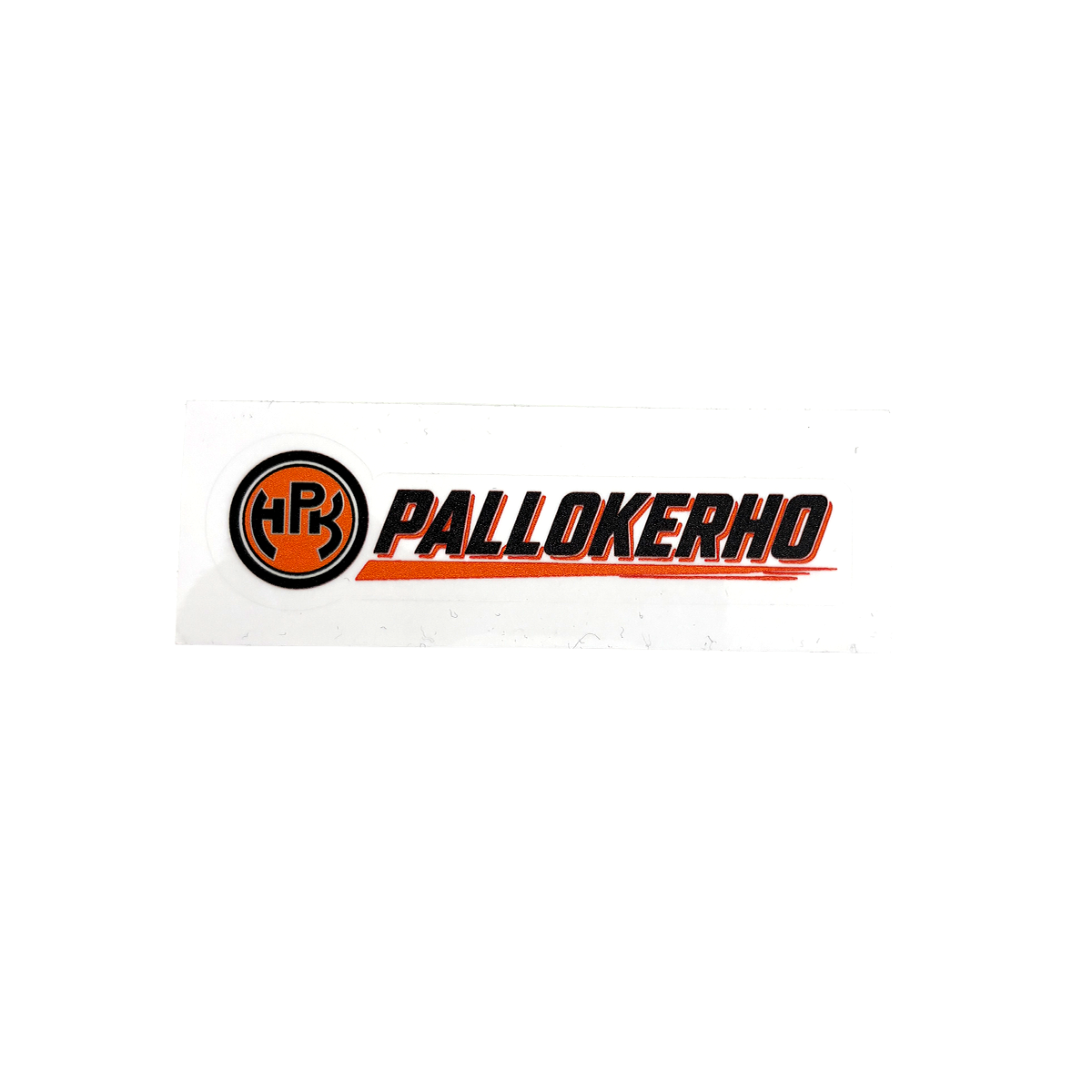 autotarra Pallokerho-tekstillä ja HPK-logolla