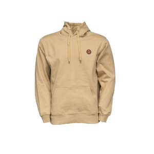beige huppari pienellä HPK-logolla rinnassa